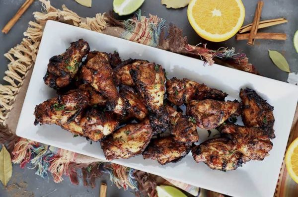 Jerk Chicken Wings, (Large Tray)